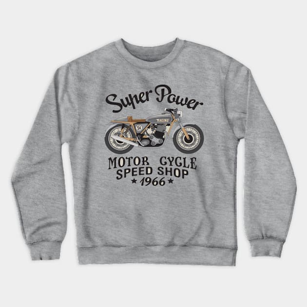 Motor super power Crewneck Sweatshirt by FunnyHedgehog